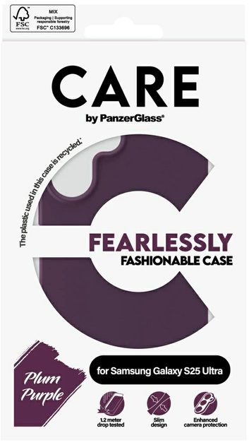Etui PanzerGlass Fashion QI do Samsung Galaxy S25 Ultra Purple (5715685016592) - obraz 3