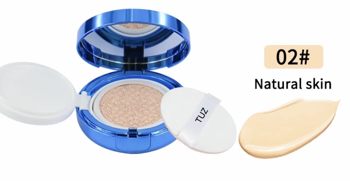 Тональний крем-кушон TUZ Collagen Hydro Air CC Cream 12 мл в комплекті з додатковим спонжем і змінним блоком, Тон Натуральний - зображення 2