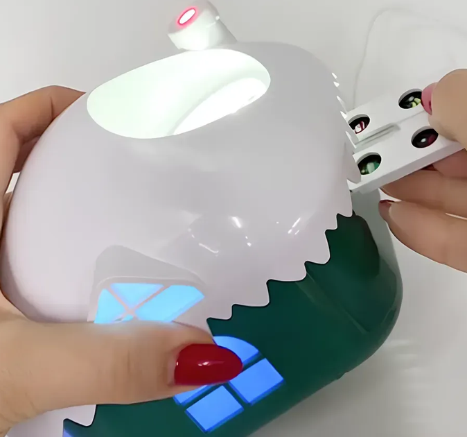 Нічник проектор новорічний від USB + 5 змінних лінз, Christmas Lamp, Зелений (L) - зображення 6