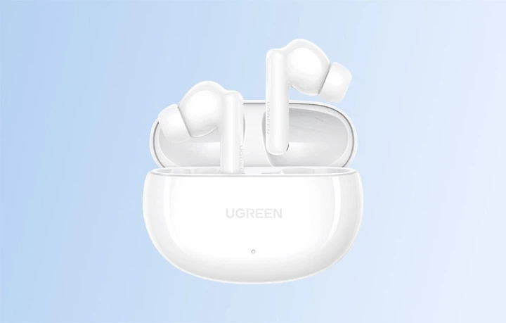 Наушники Ugreen HiTune T6s Bluetooth 5.4 Hi-Res Audio, LDAC, ANC, 6 микрофонов Белый (45585) - Фото 3 Наушники Ugreen HiTune T6s Bluetooth 5.4 Hi-Res Audio, LDAC, ANC, 6 микрофонов Белый (45585) - изображение 3