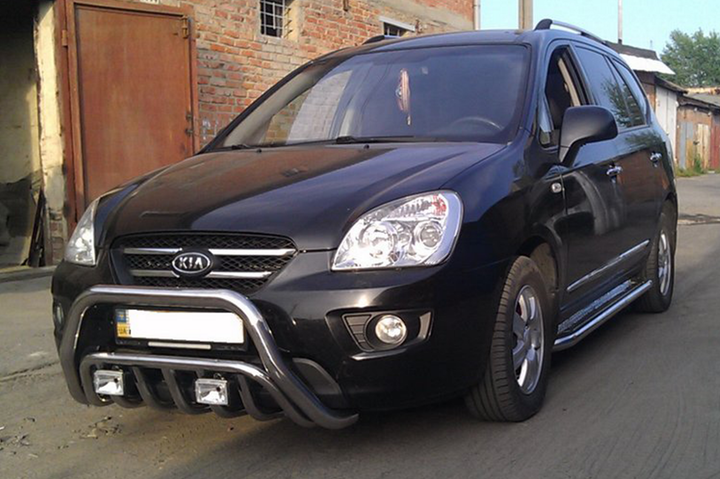 Кенгурятник WT002 (нерж) для Kia Carens 1999-2012 рр - зображення 2