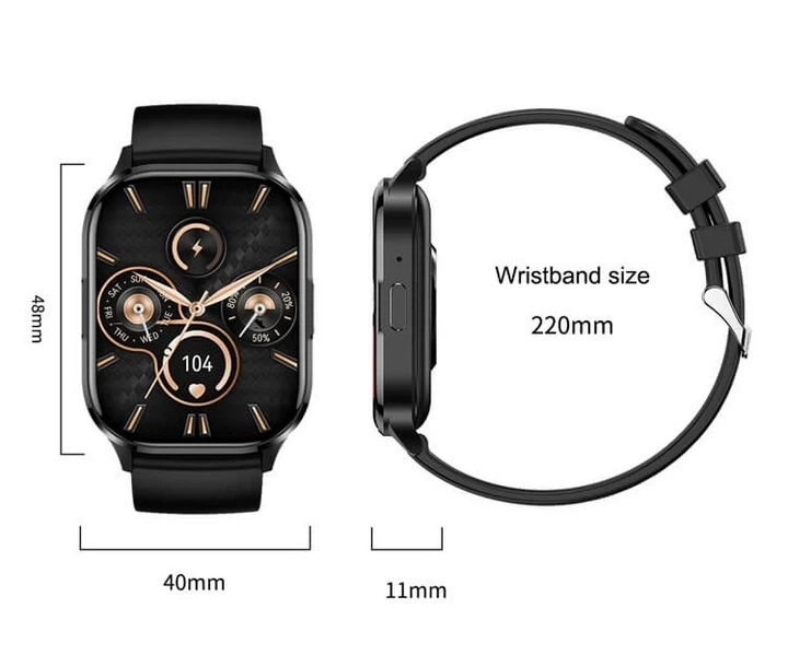Смарт-годинник LEMFO HK21 Silver AMOLED екран. - зображення 2