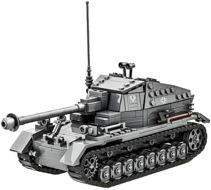 Zestaw klocków Tank Dicker Max Szary 632 elementy (5903864973365) - obraz 2