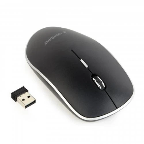 Миша Gembird MUSW-4BS-01 бездротова, Black, безшумна, dpi:1600, USB, AAx1 шт - Фото 5 Миша Gembird MUSW-4BS-01 бездротова, Black, безшумна, dpi:1600, USB, AAx1 шт - зображення 5