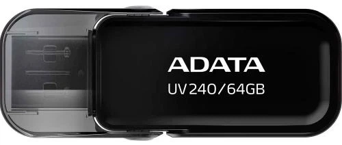 Флеш накопитель USB 64Gb ADATA UV240, Black, USB 2.0 (AUV240-64G-RBK) - Фото 2 Флеш накопитель USB 64Gb ADATA UV240, Black, USB 2.0 (AUV240-64G-RBK) - изображение 2