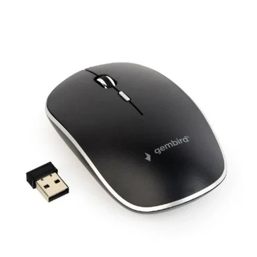 Миша Gembird MUSW-4B-01 бездротова, Black, dpi:1600, USB, 2xAAА (MUSW-4B-01) - зображення 5