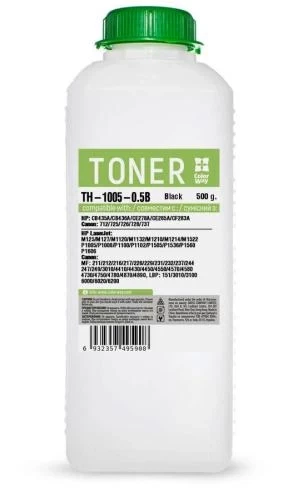 Тонер HP LJ P1005/1505/M1120/M1522, Canon LBP-3010/3100/3250, 500 г, ColorWay (TH-1005-0.5B) - зображення 2