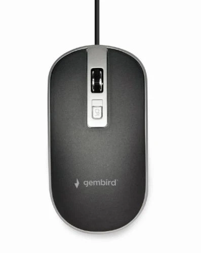 Мышь Gembird MUS-4B-06-BS, Black-Grey, Optical, USB, 1200 dpi - Фото 5 Мышь Gembird MUS-4B-06-BS, Black-Grey, Optical, USB, 1200 dpi - изображение 5