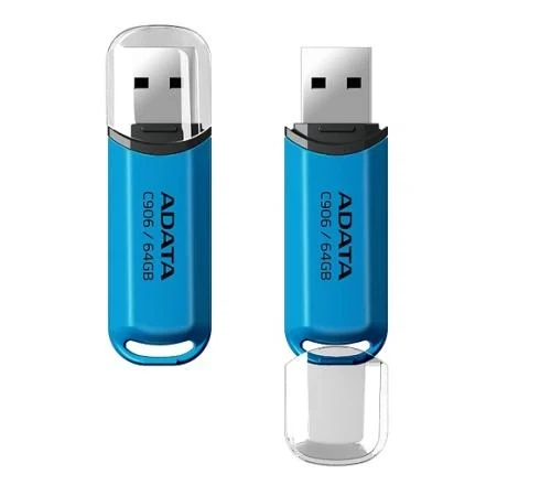 Флеш накопичувач USB 64Gb ADATA C906, Blue, USB 2.0 (AC906-64G-RWB) - зображення 6