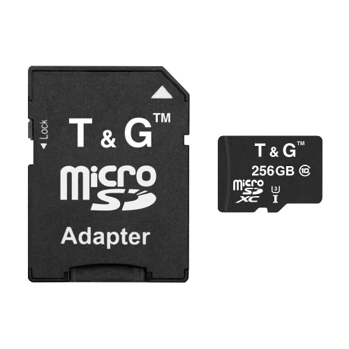 Карта памяти microSDXC, 256Gb, T&G, SD адаптер (TG-256GBSD10U3-01) - Фото 3 Карта памяти microSDXC, 256Gb, T&G, SD адаптер (TG-256GBSD10U3-01) - изображение 3
