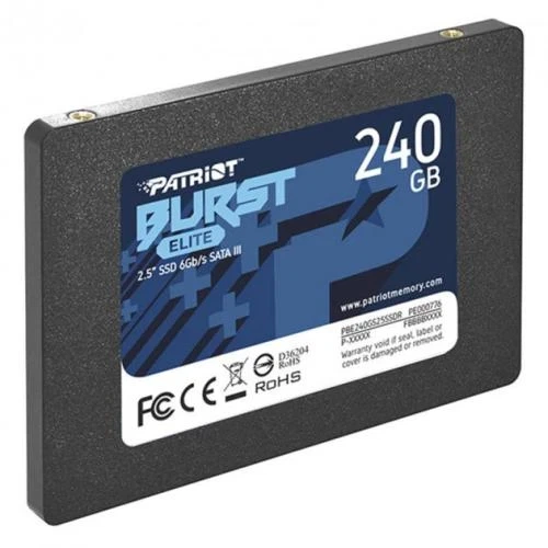 Твердотельный накопитель SSD 240Gb, Patriot Burst Elite, SATA3, 2.5" (PBE240GS25SSDR) - изображение 5