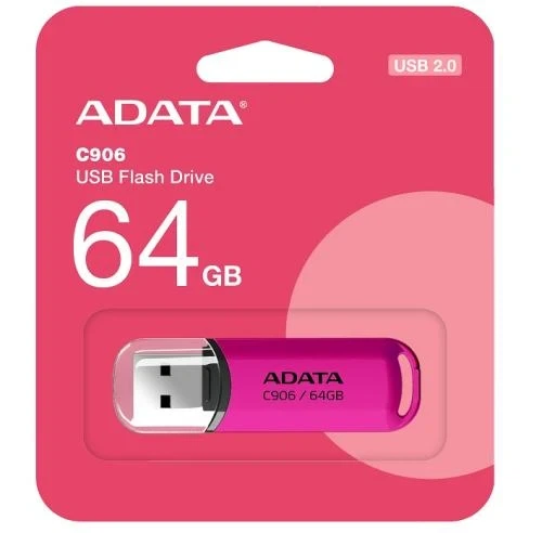 Флеш накопитель USB 64Gb ADATA C906, Purple, USB 2.0 (AC906-64G-RPP) - изображение 6