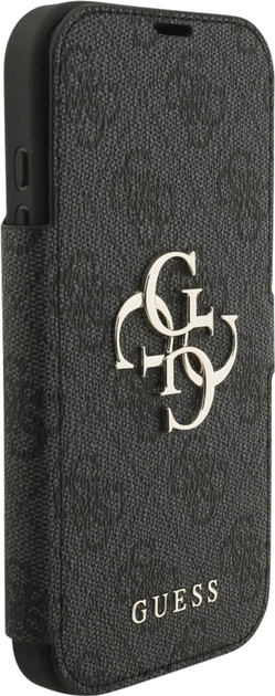 Чохол-книжка Guess Book 4G Metal Logo для Apple iPhone 17 Pro Black (GUBKP17L4GMGGR) - зображення 3