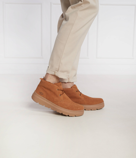 Чоловічі уггі Чоботи Зимові Замшеві Коричневі UGG M Burleigh Chukka Chestnut (44, коричневий) - зображення 3