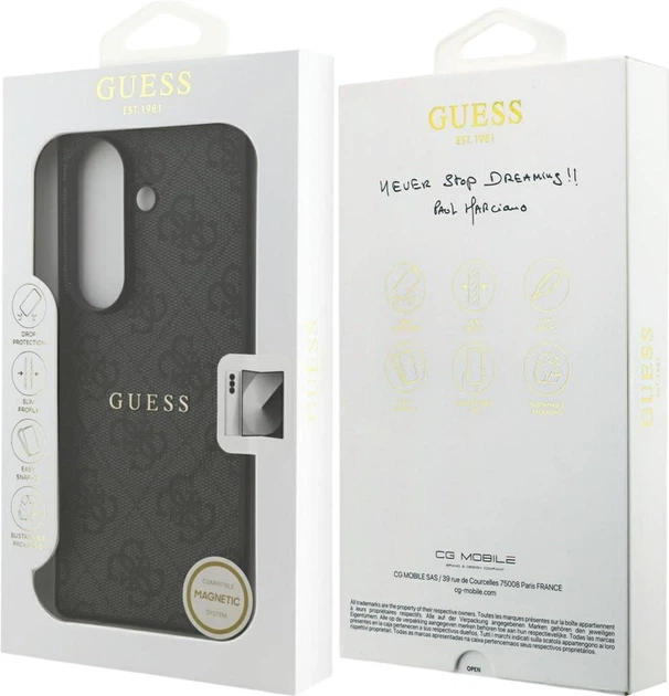 Панель Guess 4G Classic MagSafe для Samsung Galaxy Fold 7 Black (GUHMZFD7P4MSEGCK) - зображення 8