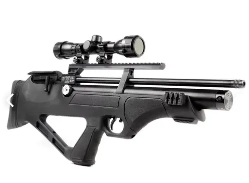 Пневматична гвинтівка PCP Hatsan FlashPup-S Set (4.5мм, 30 Дж, з насосом Hatsan та прицілом 4x32) - зображення 4