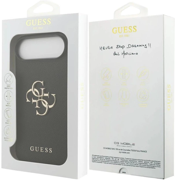 Панель Guess 4G Big 4G Classic Logo для Apple iPhone Air Black (3666339524883) - зображення 8