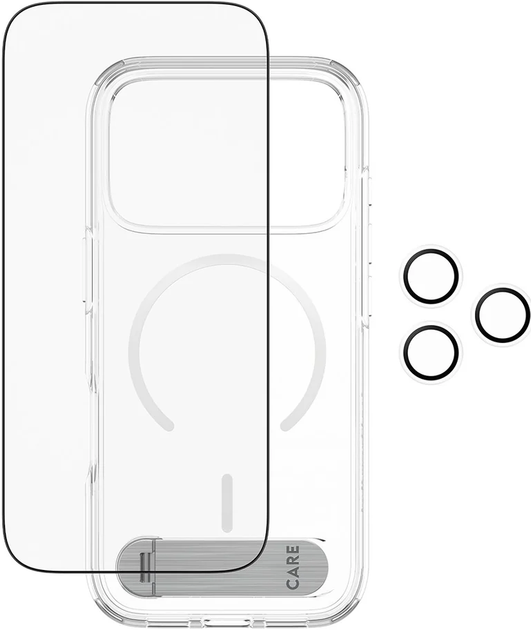 Etui PanzerGlass Kick Bundle MagSafe 3in1 do Apple iPhone 17 Pro Transparent (5715685027352) - obraz 2