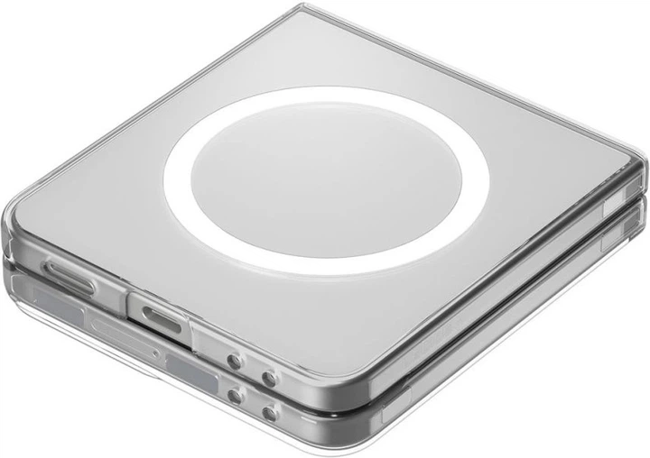 Панель Spigen AirSkin Mag MagSafe Case для Samsung Galaxy Z Flip7 Clear-White (ACS09556) - зображення 7