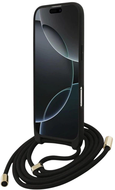Etui Guess 4G Big Logo Cord Stap Crossbody do Apple iPhone Air Black (3666339526740) - obraz 6