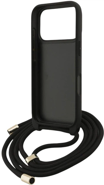 Etui Guess 4G Big Logo Cord Stap Crossbody do Apple iPhone 17 Pro Max Black (3666339526764) - obraz 5