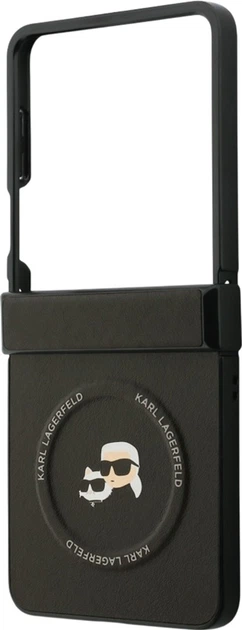 Панель Karl Lagerfeld Karl&Choupette Pins MagSafe для Samsung Galaxy Flip 7 Black (KLHMZF7PSMLRKCK) - зображення 5