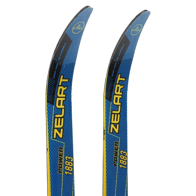 Лыжи беговые детские в комплекте с палками Zelart 0881-90B Blue-Yellow - Фото 3 Лыжи беговые детские в комплекте с палками Zelart 0881-90B Blue-Yellow - изображение 3
