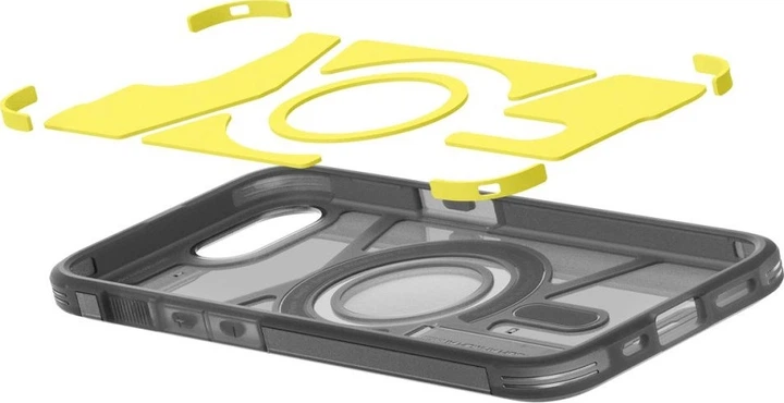 Панель Spigen Tough Armor MagSafe для Apple iPhone 16e Clear Gray (SPN16738) - зображення 11