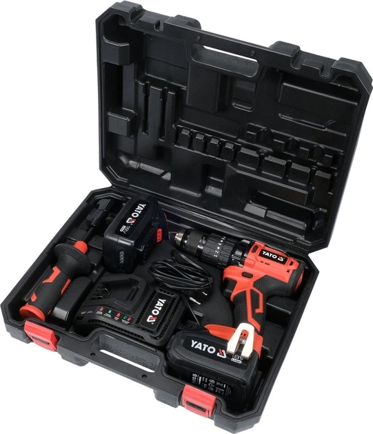 Дриль-шуруповерт ударний YATO 18 В 75 Нм 2 акумулятори 3 Аг (YT-82791) - зображення 5