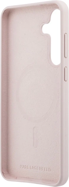 Etui plecki Karl Lagerfeld Silicone Karl&Choupette Heads MagSafe do Samsung Galaxy S25 FE Pink (KLHMS25FESKCHTCK) - obraz 7