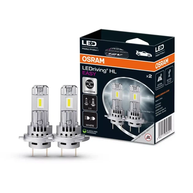Комплект світлодіодних автоламп OSRAM LEDriving HL EASY H7/H18 64210DWESY-2HFB (4062172154562) - зображення 2