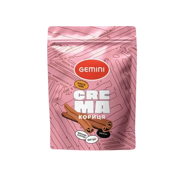 Кофе Gemini Crema Корица 100г - Фото 1 Кофе Gemini Crema Корица 100г - изображение 1