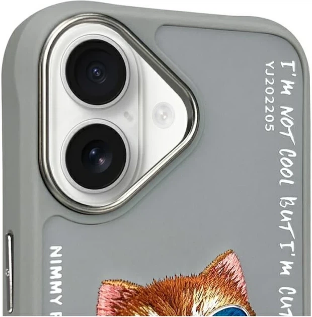Панель Nimmy Glasses Cool Cat для Apple iPhone 16 Grey (6971080319365) - зображення 5