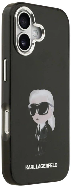 Etui Karl Lagerfeld IML Aquarelle Karl & Logo MagSafe do Apple iPhone 17 Black (3666339531652) - obraz 4