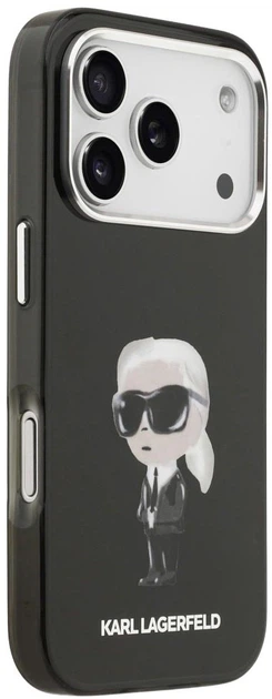 Панель Karl Lagerfeld IML Aquarelle Karl & Logo MagSafe для Apple iPhone 17 Pro Max Black (3666339531683) - зображення 4