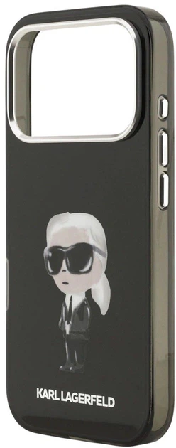 Панель Karl Lagerfeld IML Aquarelle Karl & Logo MagSafe для Apple iPhone 17 Pro Max Black (3666339531683) - зображення 5