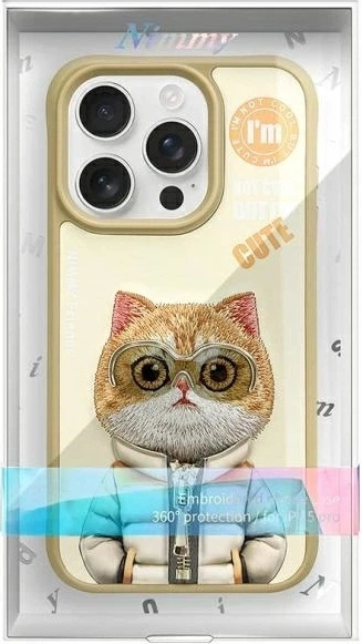 Панель Nimmy Cool&Cute 2.0 Cat для Apple iPhone 15 Pro Khaki (6971080310843) - зображення 10