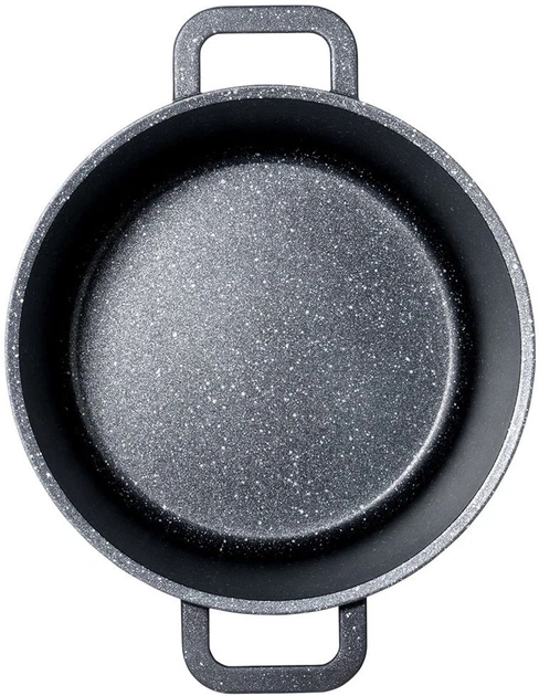 Каструля Orion Grande гранітна з кришкою чорна 2 л (8592381192174) - зображення 3