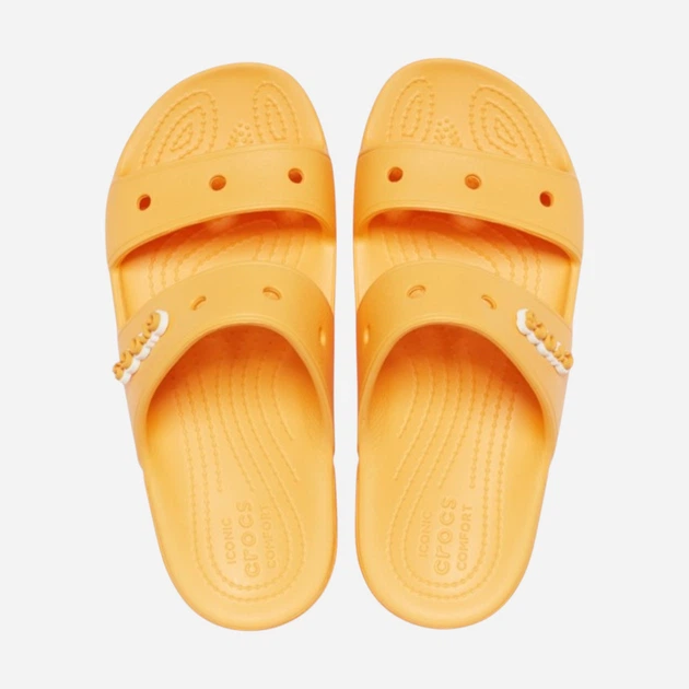 Klapki damskie Crocs Classic Sandal 206761-837 41-42 (M8/W10) 26 cm Pomarańczowe (191448810327) - obraz 4