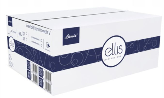 Паперові рушники Lamix Ellis 150 шт × 20 упаковок (5900848002585) - зображення 3