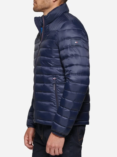 Мужская демисезонная куртка Tommy Hilfiger 3X, синяя - изображение 4
