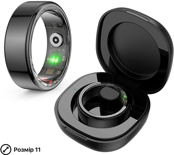 Смарт-кольцо INSPIRE HSR02 Размер 11 Black (HSR02-11) - изображение 3