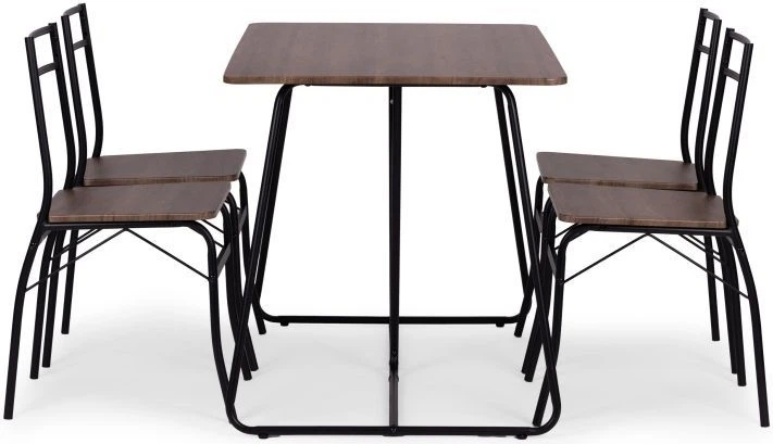 Zestaw mebli ModernHome by Multistore stół do jadalni 110 x 70 cm, 4 krzesła (PARIS-WD) - obraz 4