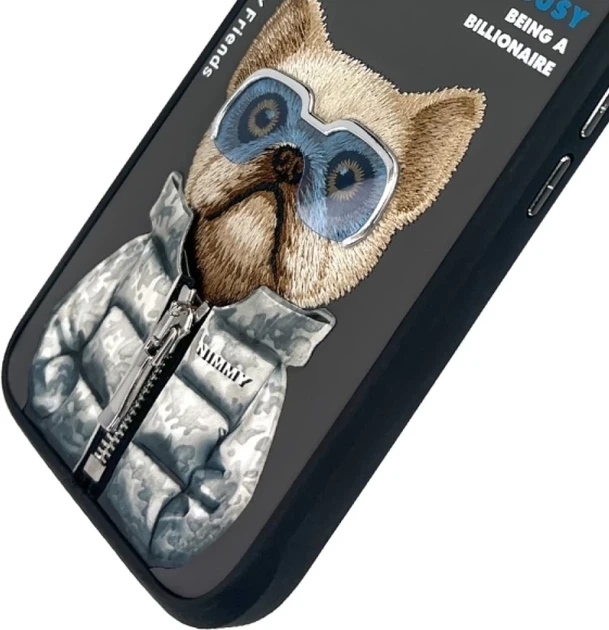 Панель Nimmy Cool&Cute 2.0 Dog для Apple iPhone 16 Black (6971080319396) - зображення 8