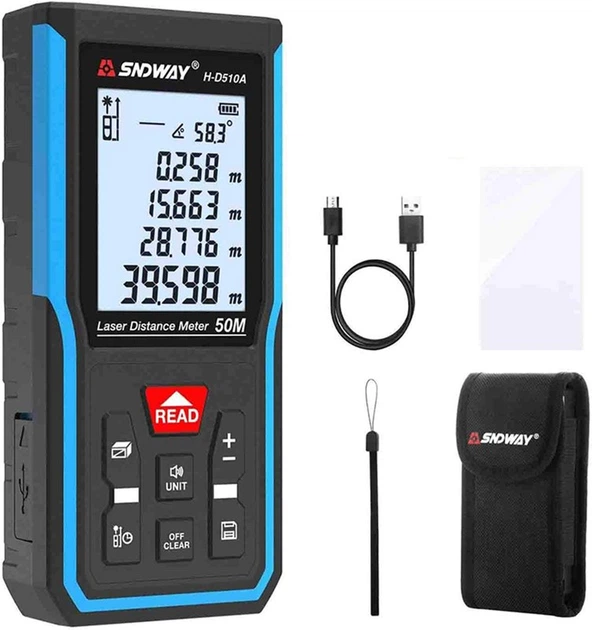 Dalmierz laserowy Sndway H-D510A 50 m - obraz 4