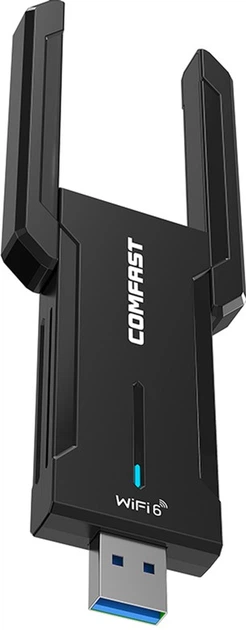 WiFi-USB адаптер COMFAST WiFi, 5374Мбіт/с, 2.4 ГГц, 5 ГГц, 6 ГГц (CF-972AX) - зображення 2