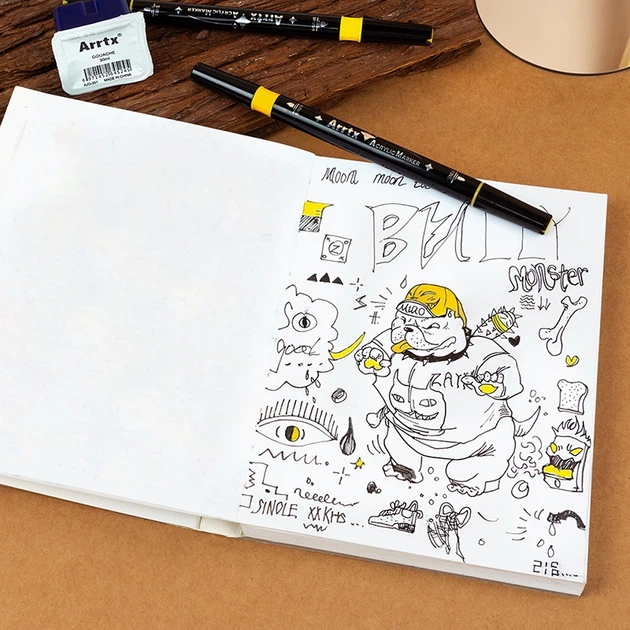 Markery akrylowe Arrtx AACM-03-32 32 kolory (LC302802) - obraz 9