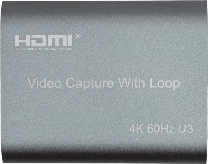 Зовнішня карта відеозахоплення PowerPlant HDMI USB3.0 4k/60hz (HDVC8) (CA914180) - зображення 3