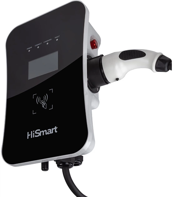 Stacja ładowania HiSmart do samochodów elektrycznych Type 2, 22 kW, 32 A, 3-fazowa, kabel Duosida 5 m (EV200085) - obraz 2