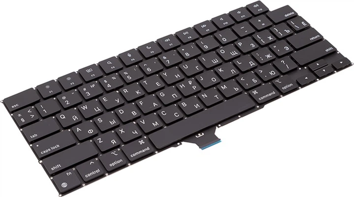 Клавіатура для ноутбука PowerPlant Apple MacBook Pro 14" A2442, чорна (KB315604) - зображення 2